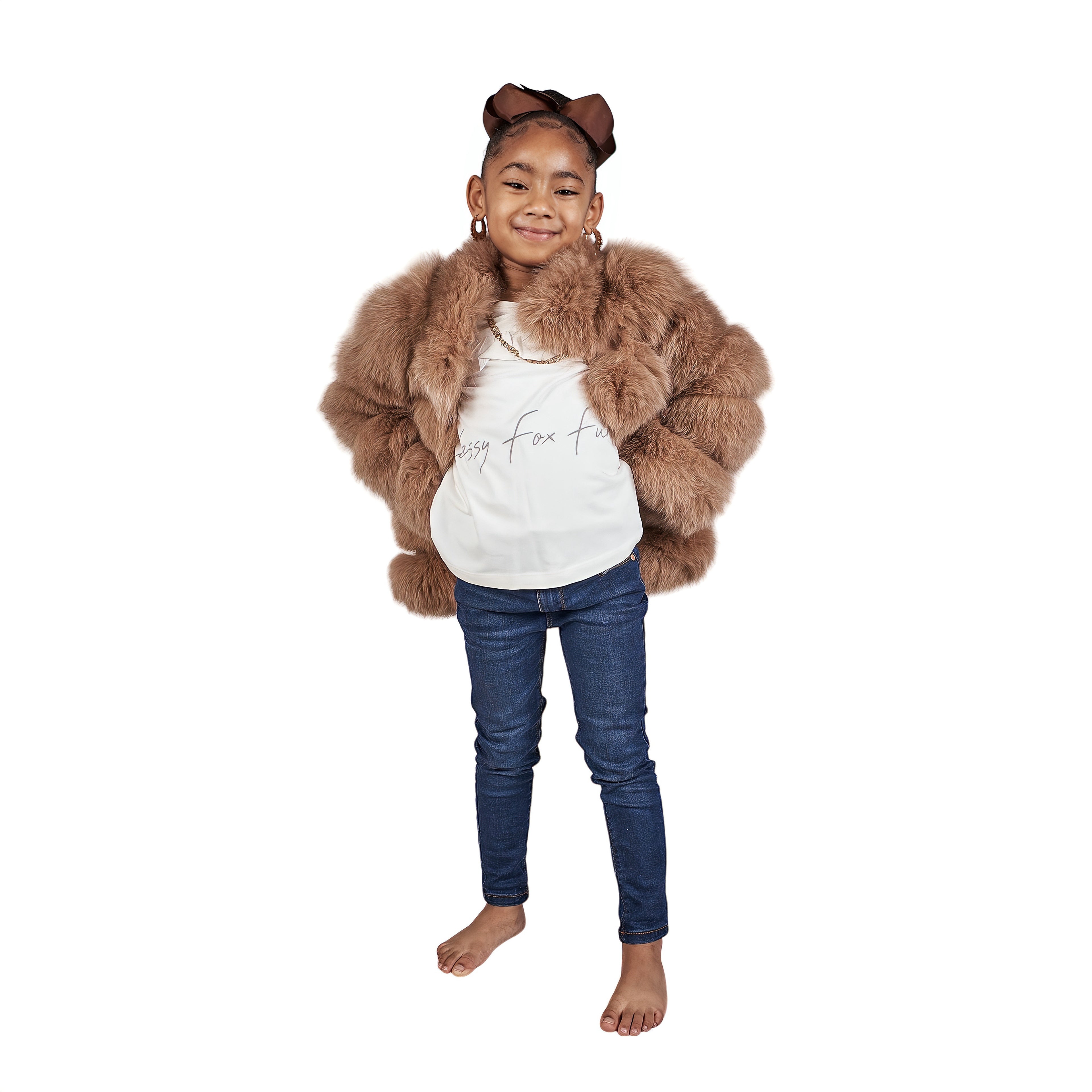 MINI PARIS FUR COLLAR COAT