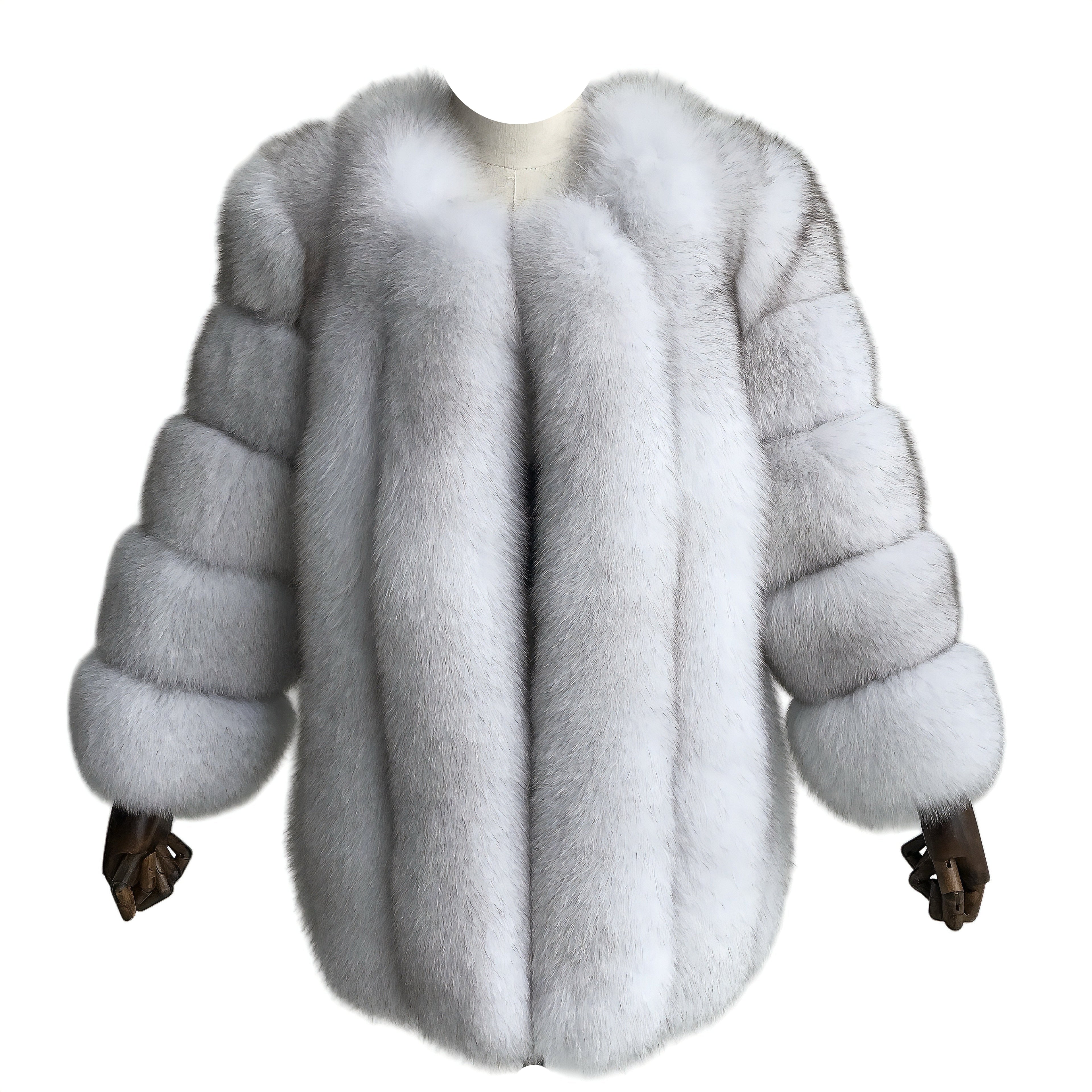 CLASSIC MID-LONG CROPPED FUR COAT
