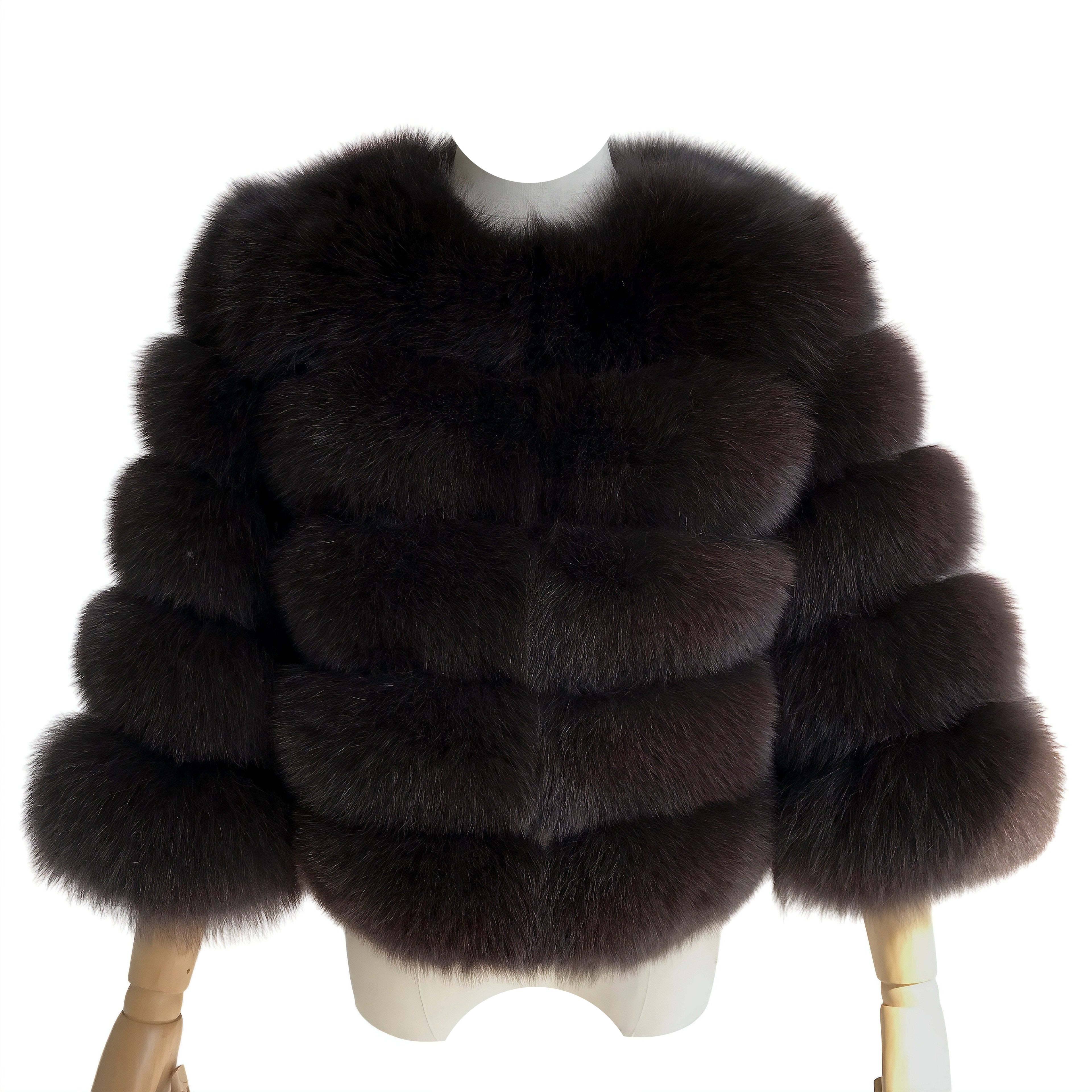 CHICAGO CROPPED FOX FUR COAT