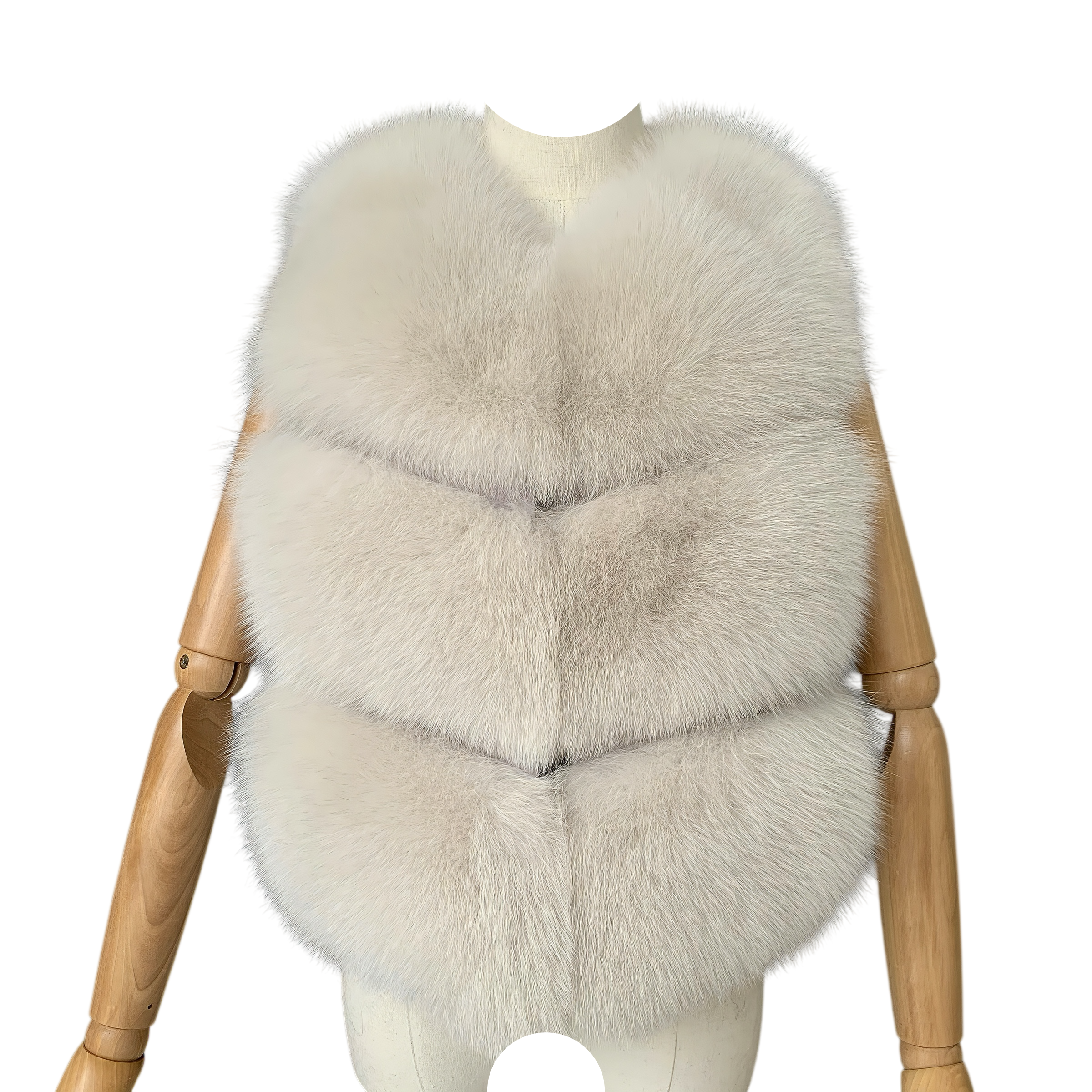 CLASSIC CROPPED FOX FUR GILET