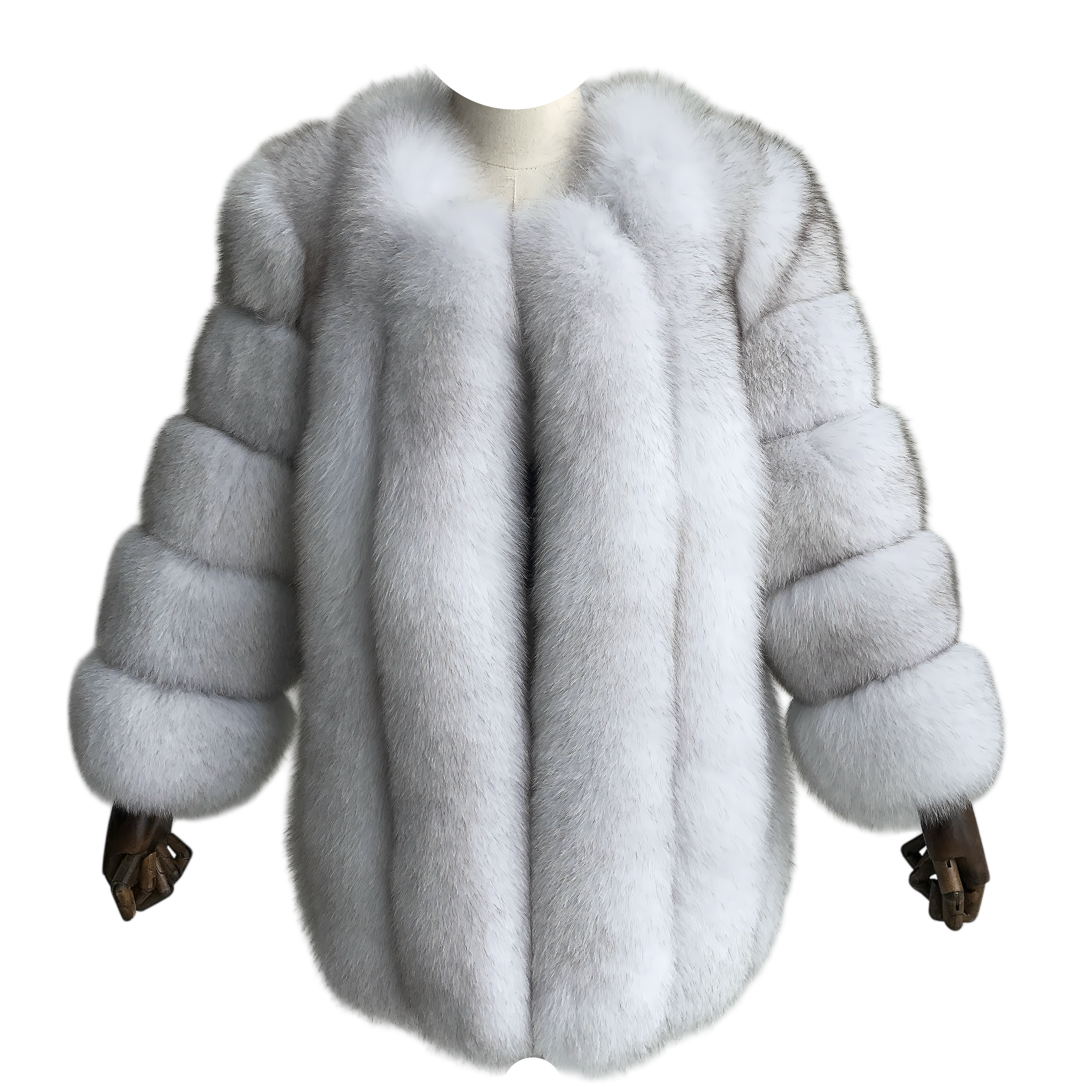 CLASSIC MID-LONG CROPPED FUR COAT