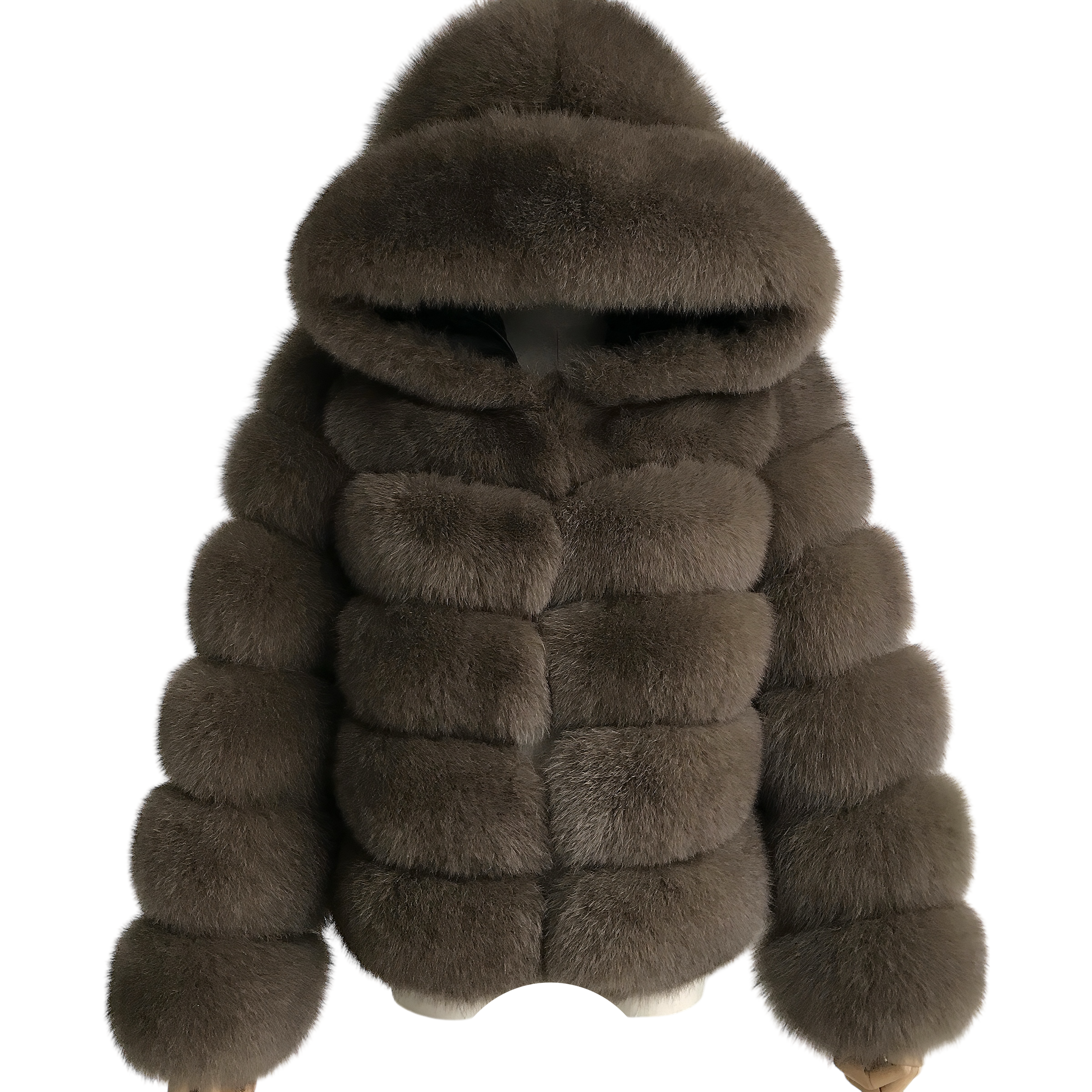 MEN'S HOODED CHICAGO FUR COAT
