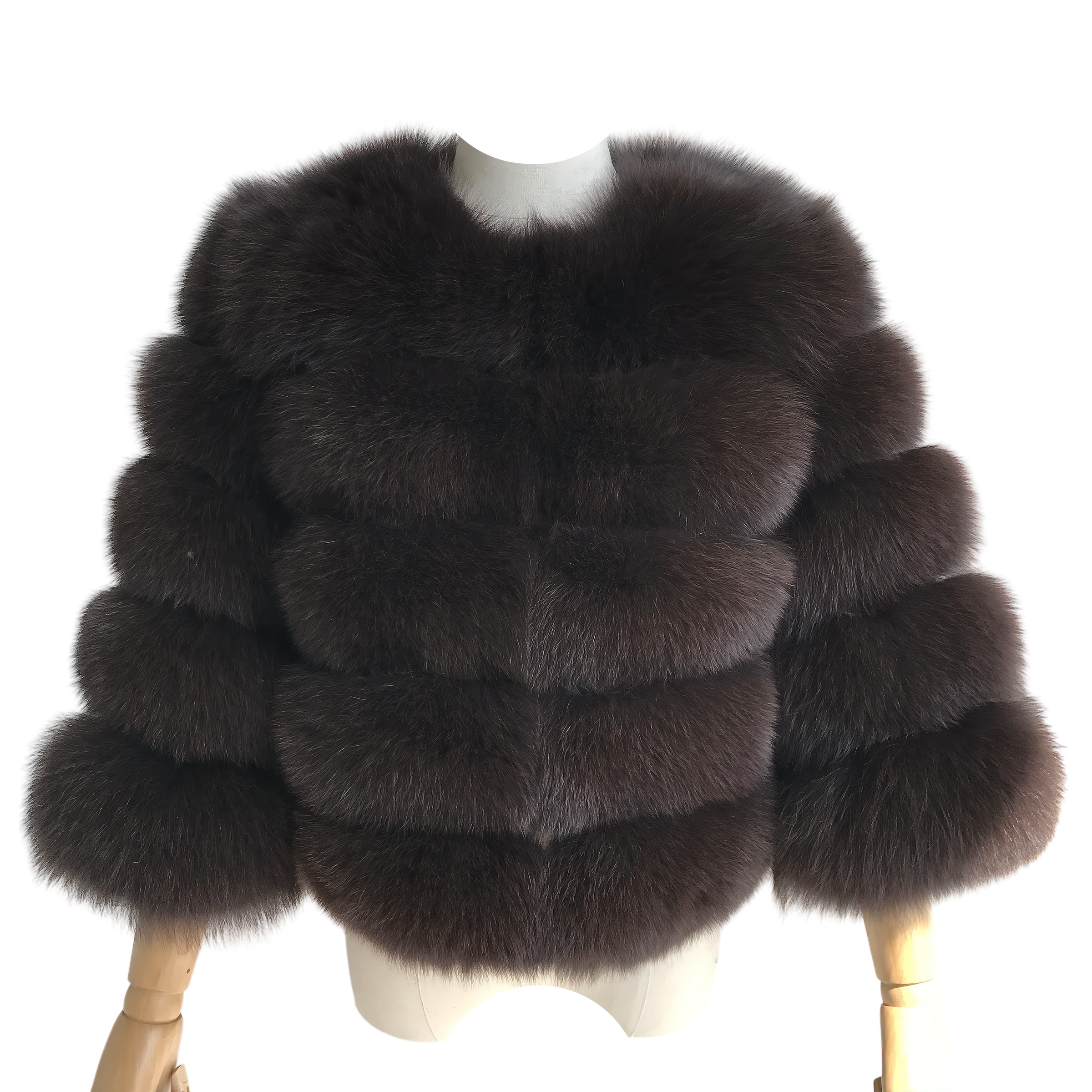 CHICAGO CROPPED FOX FUR COAT