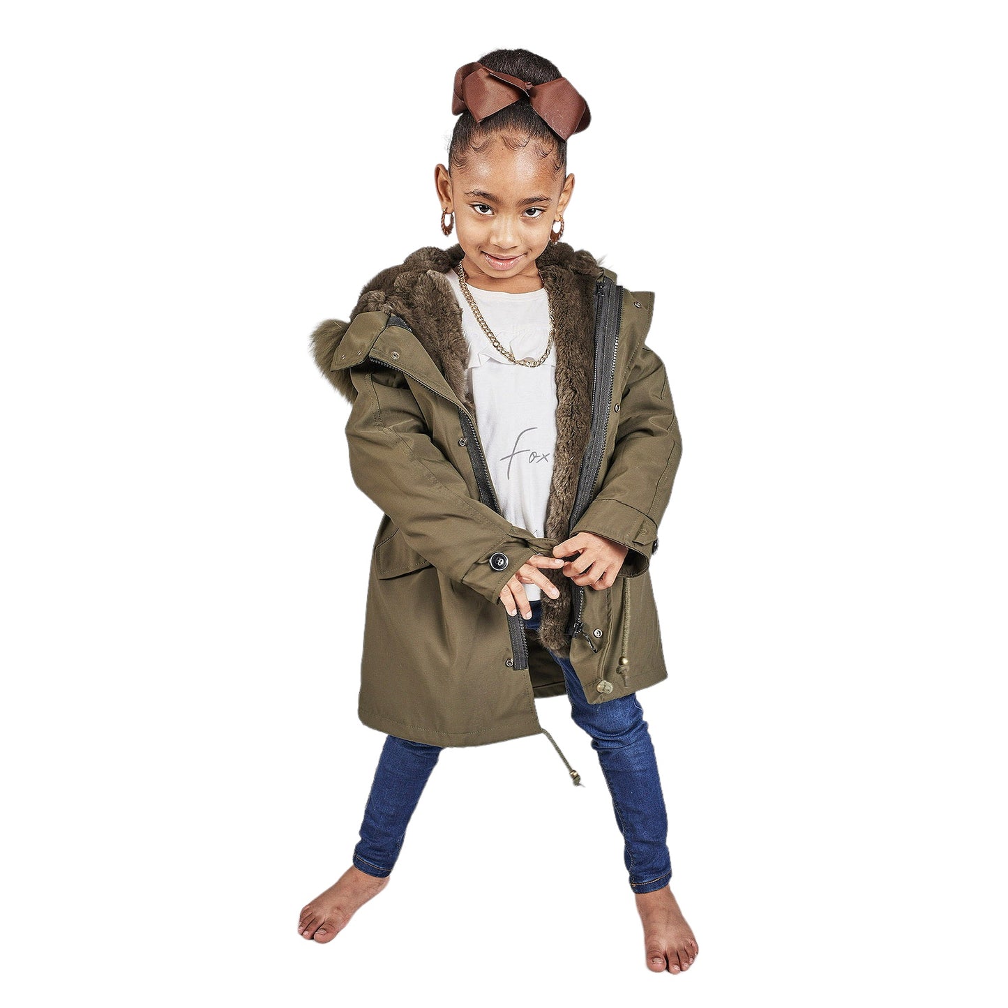 MINI ANGEL FOX FUR PARKA