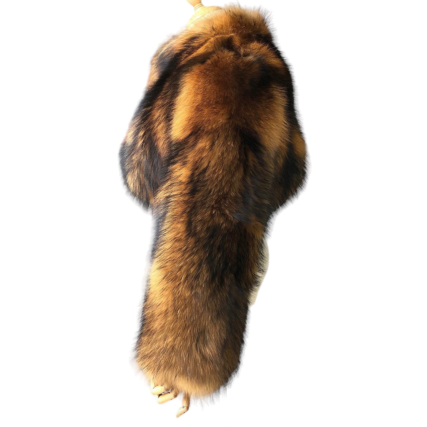 BRIELLE CROP-COLLAR RACCOON FUR COAT