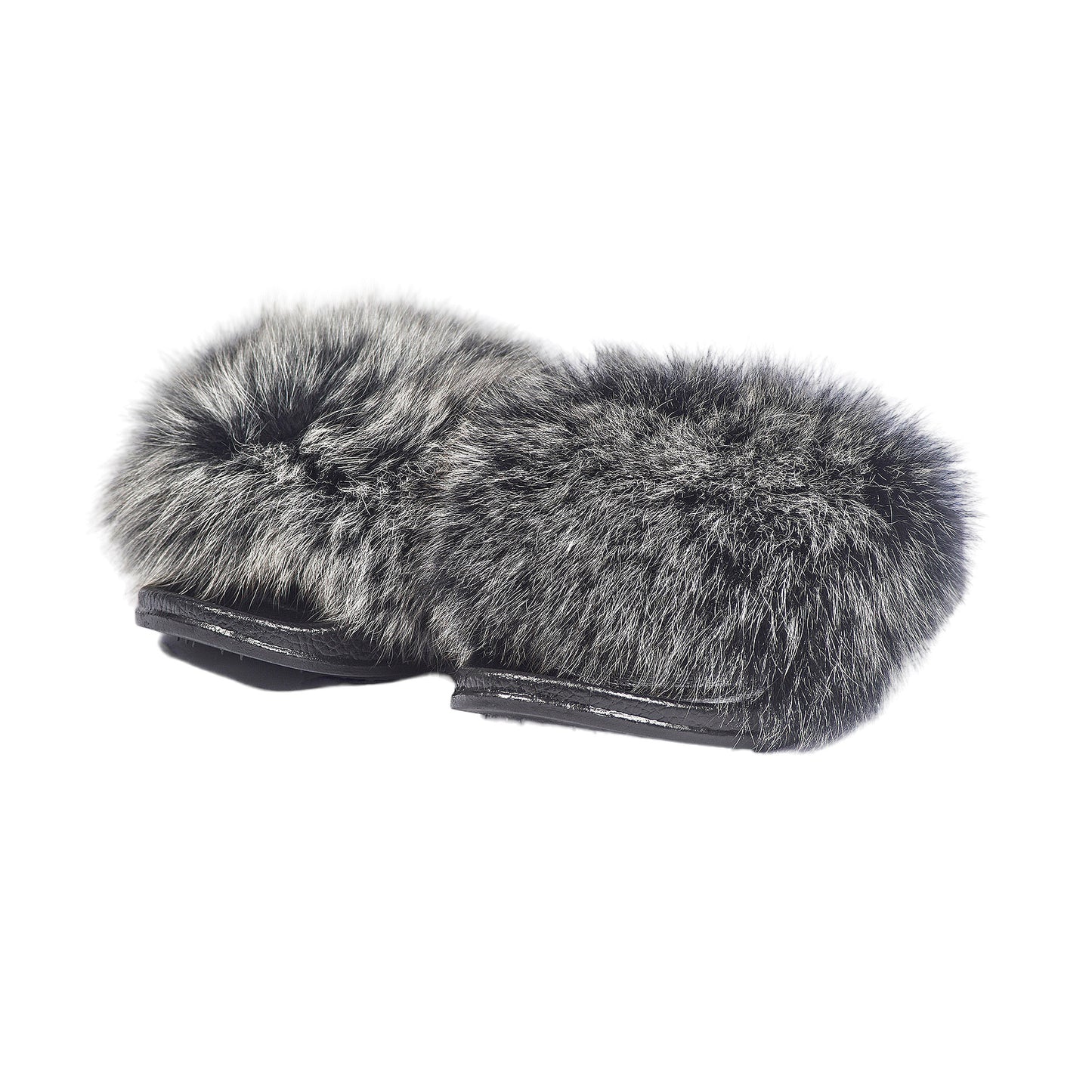 FUR BALL SLIDES (FOX COLOURS)