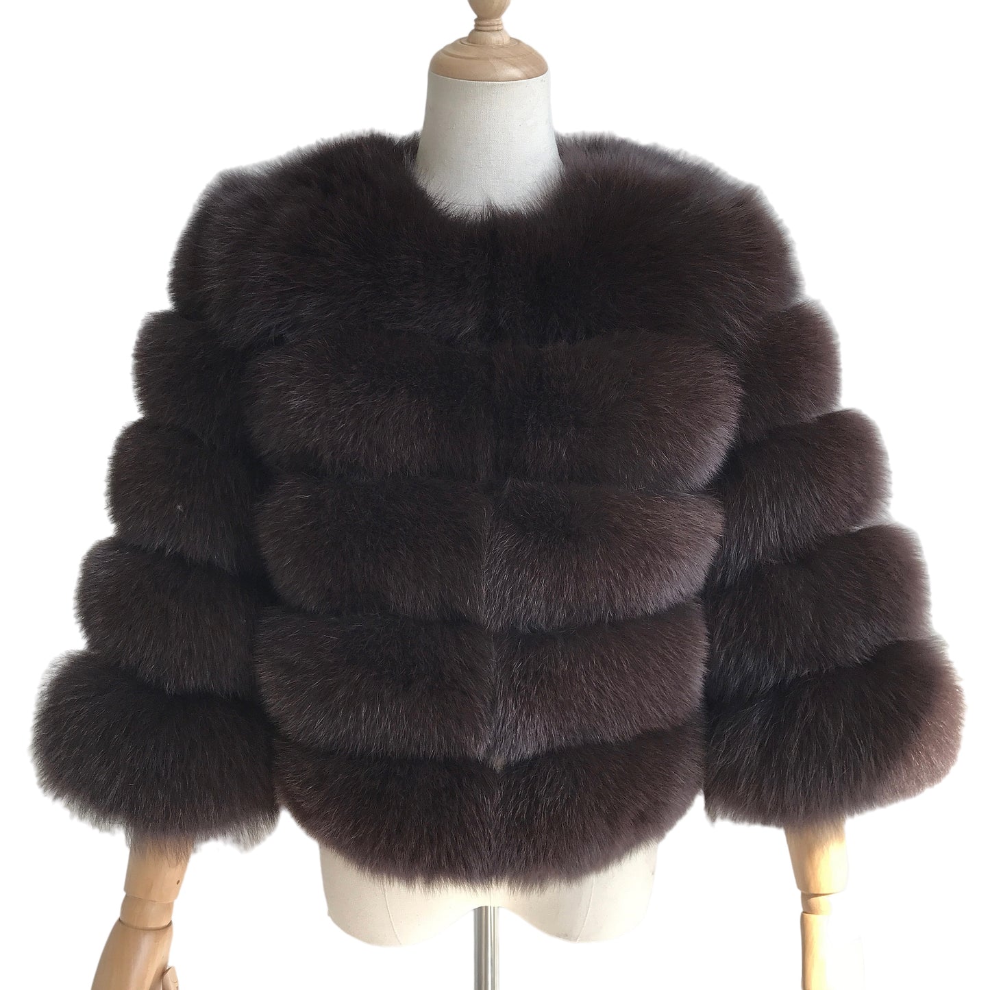 CHICAGO CROPPED FOX FUR COAT