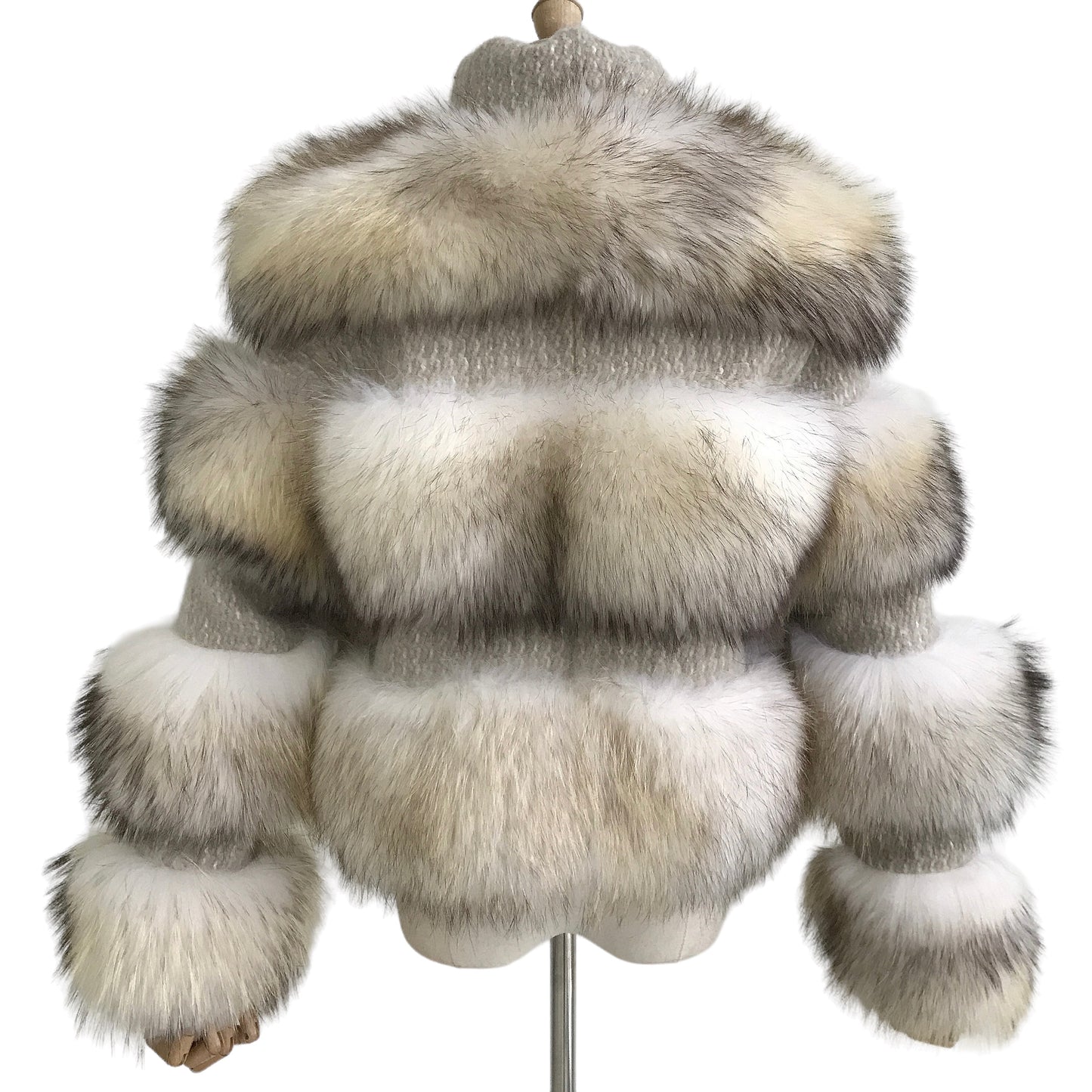CHUNKY RACCOON KNIT CARDIGAN (CREAM)
