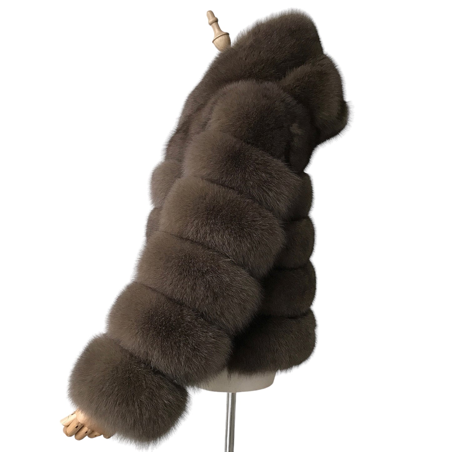 MEN'S HOODED CHICAGO FOX FUR COAT