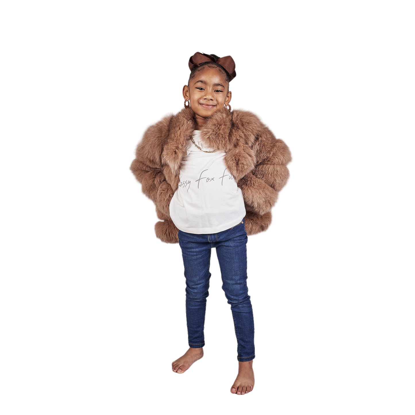 MINI PARIS FOX FUR COLLAR COAT