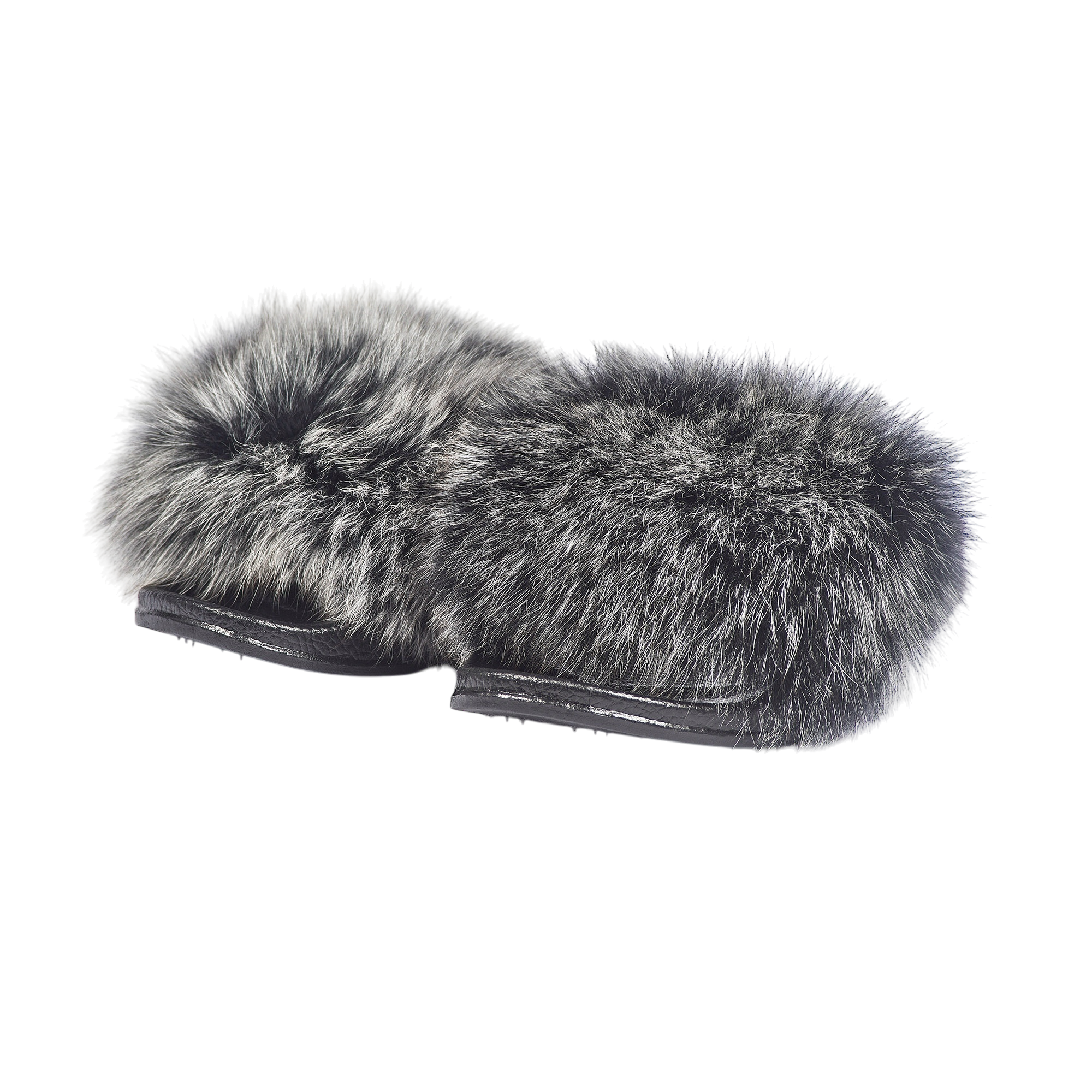 FUR BALL SLIDES (FOX COLOURS)
