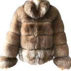CARAMEL VENICE FOX FUR COAT
