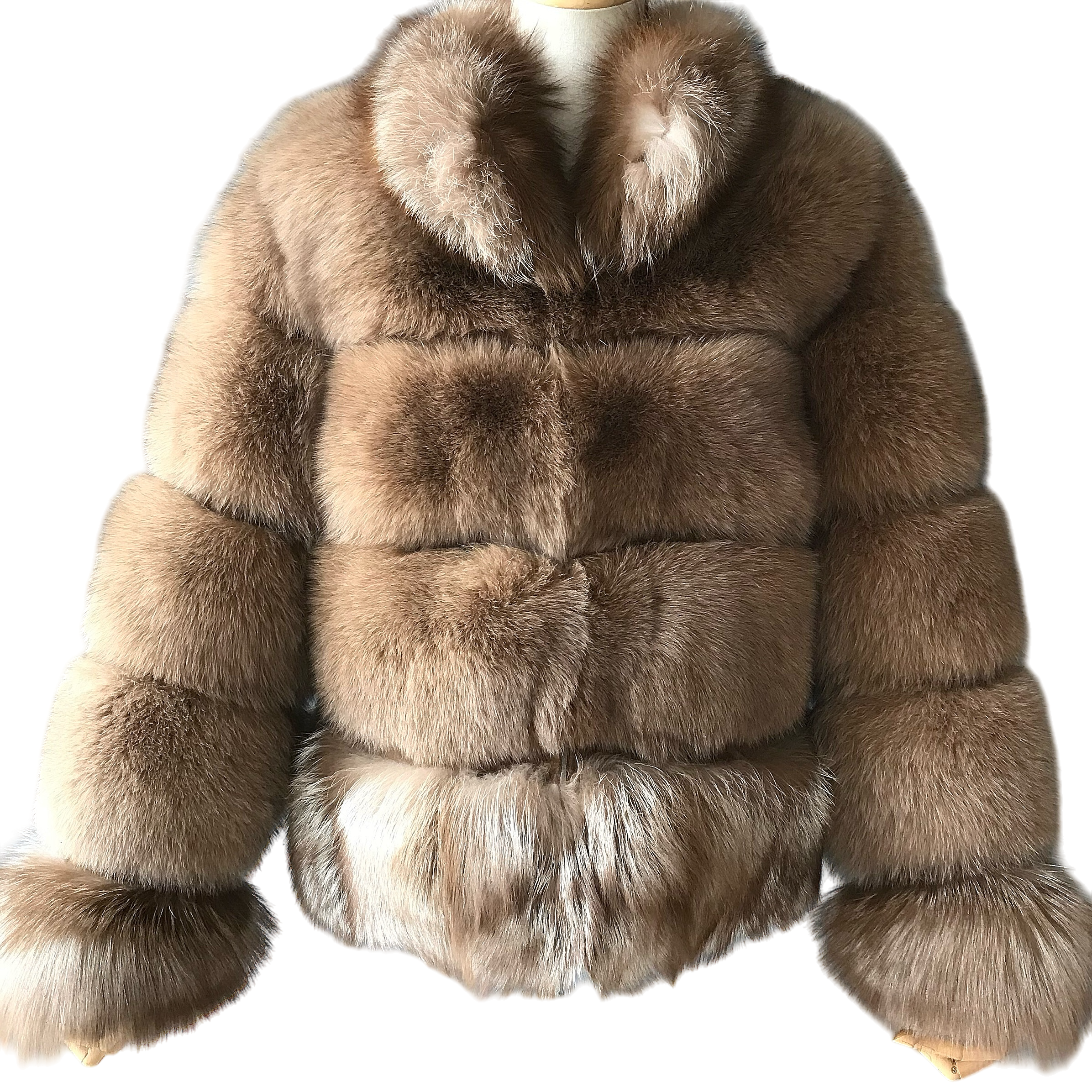 CARAMEL VENICE FOX FUR COAT