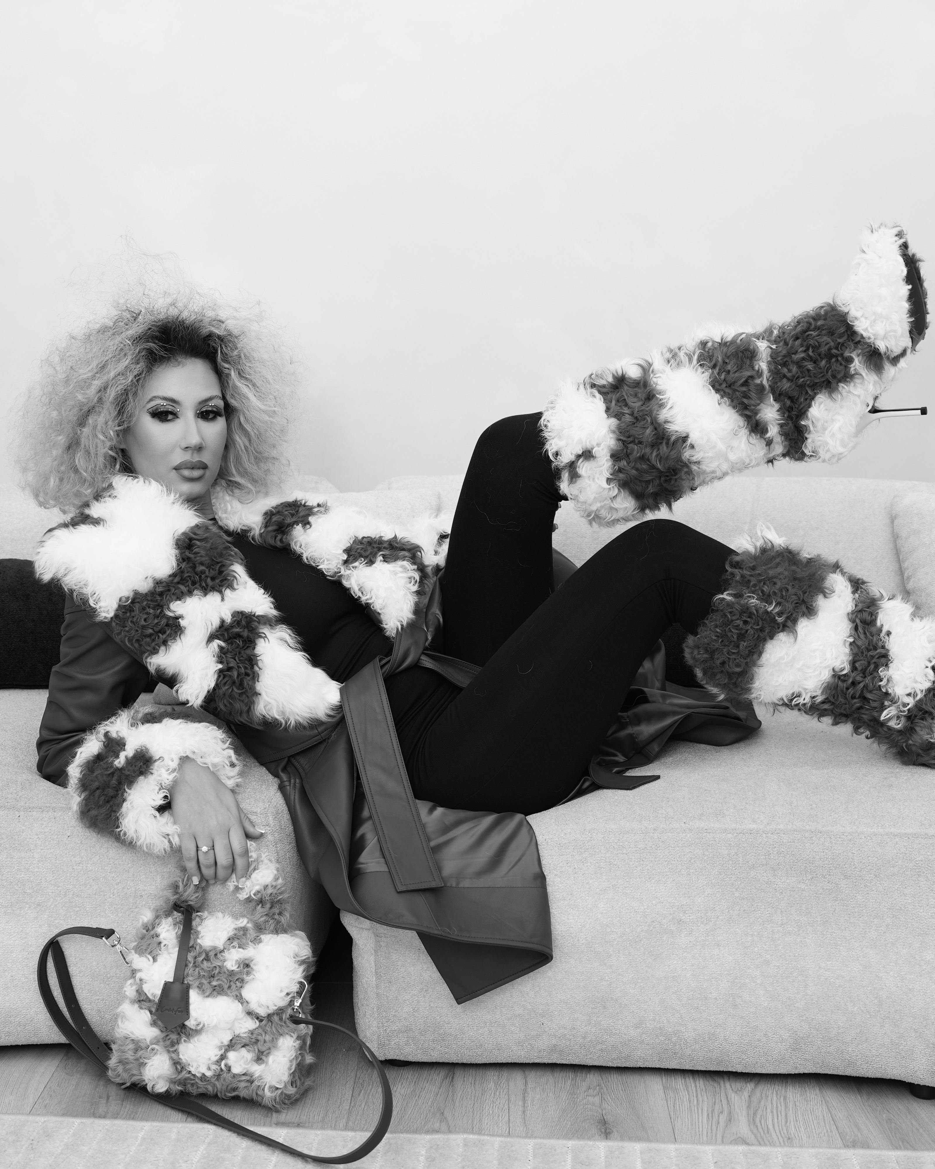 GOAT FUR BOOTS