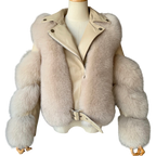 BEIGE ZARAH FOX BIKER