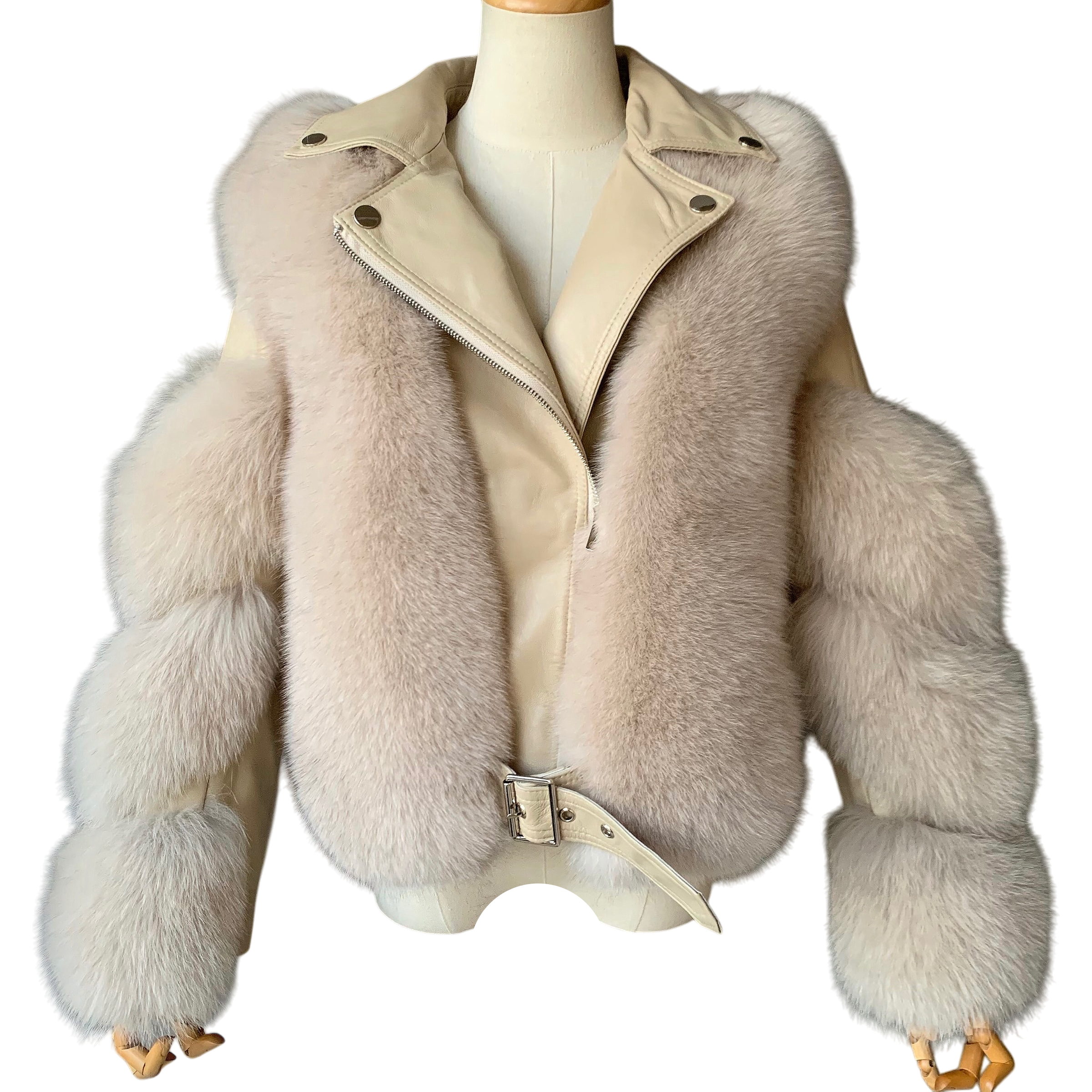 BEIGE ZARAH FOX BIKER