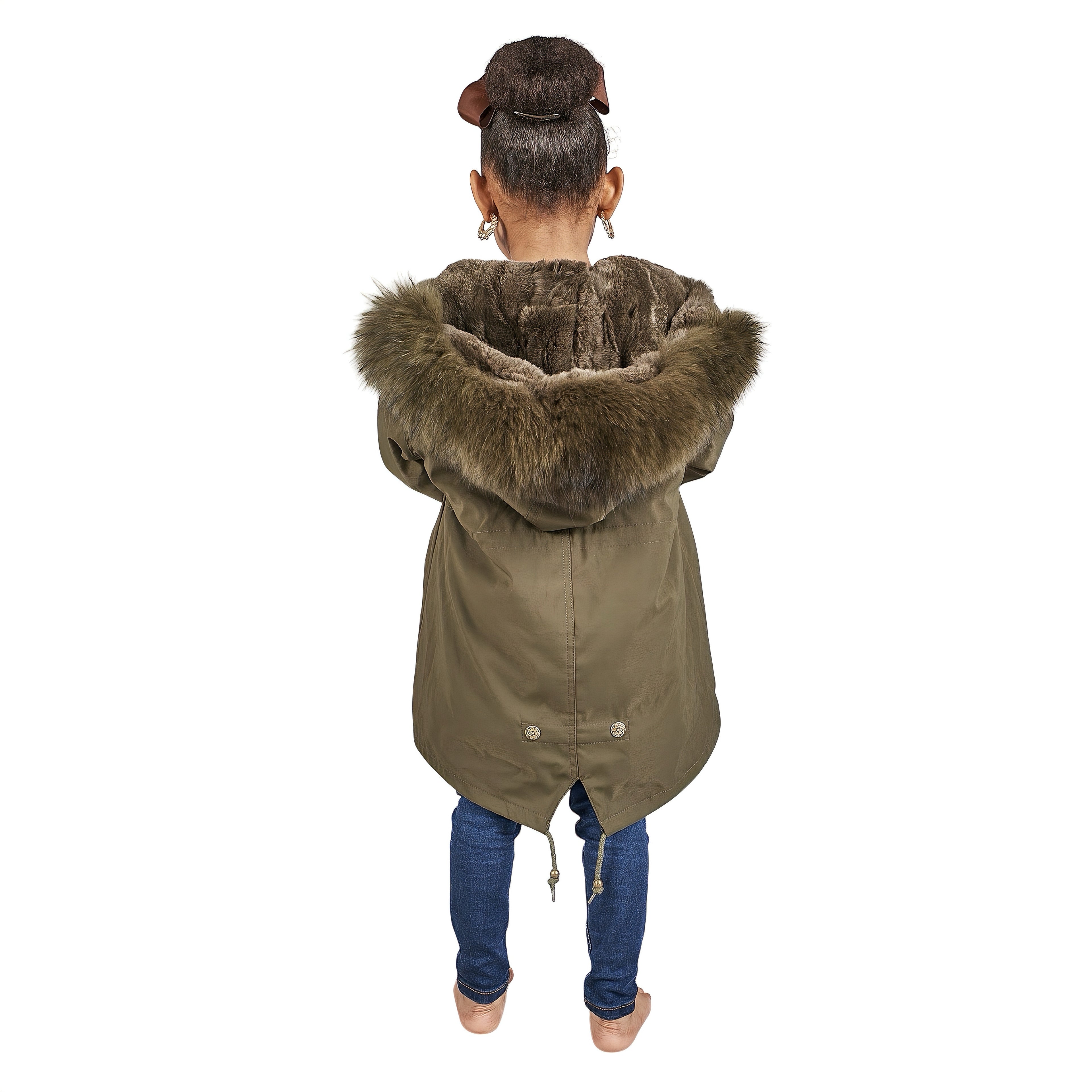 MINI ANGEL FOX FUR PARKA