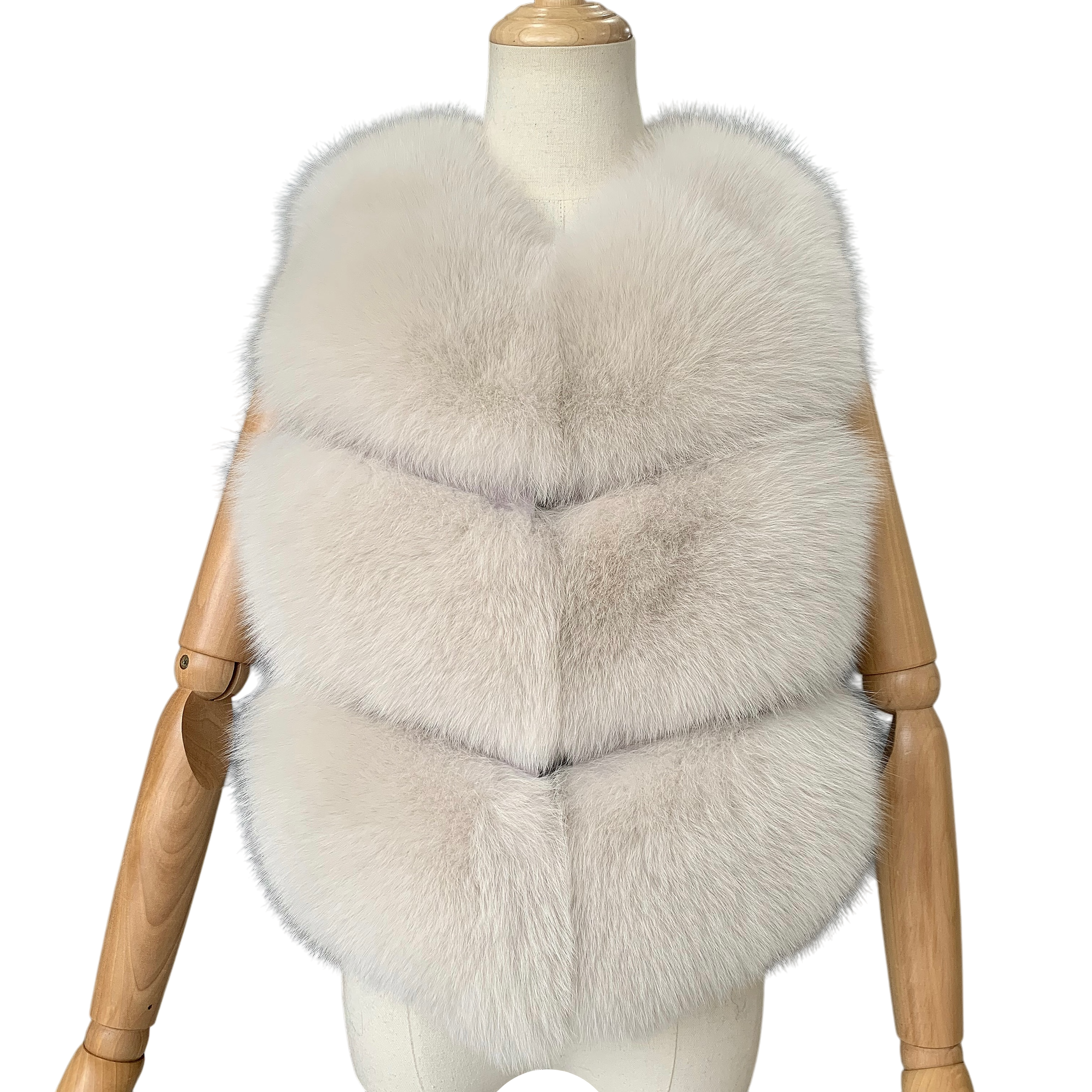 CLASSIC CROPPED FOX FUR GILET