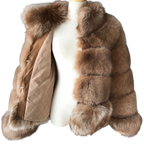 CARAMEL VENICE FOX FUR COAT