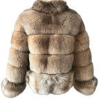 CARAMEL VENICE FOX FUR COAT
