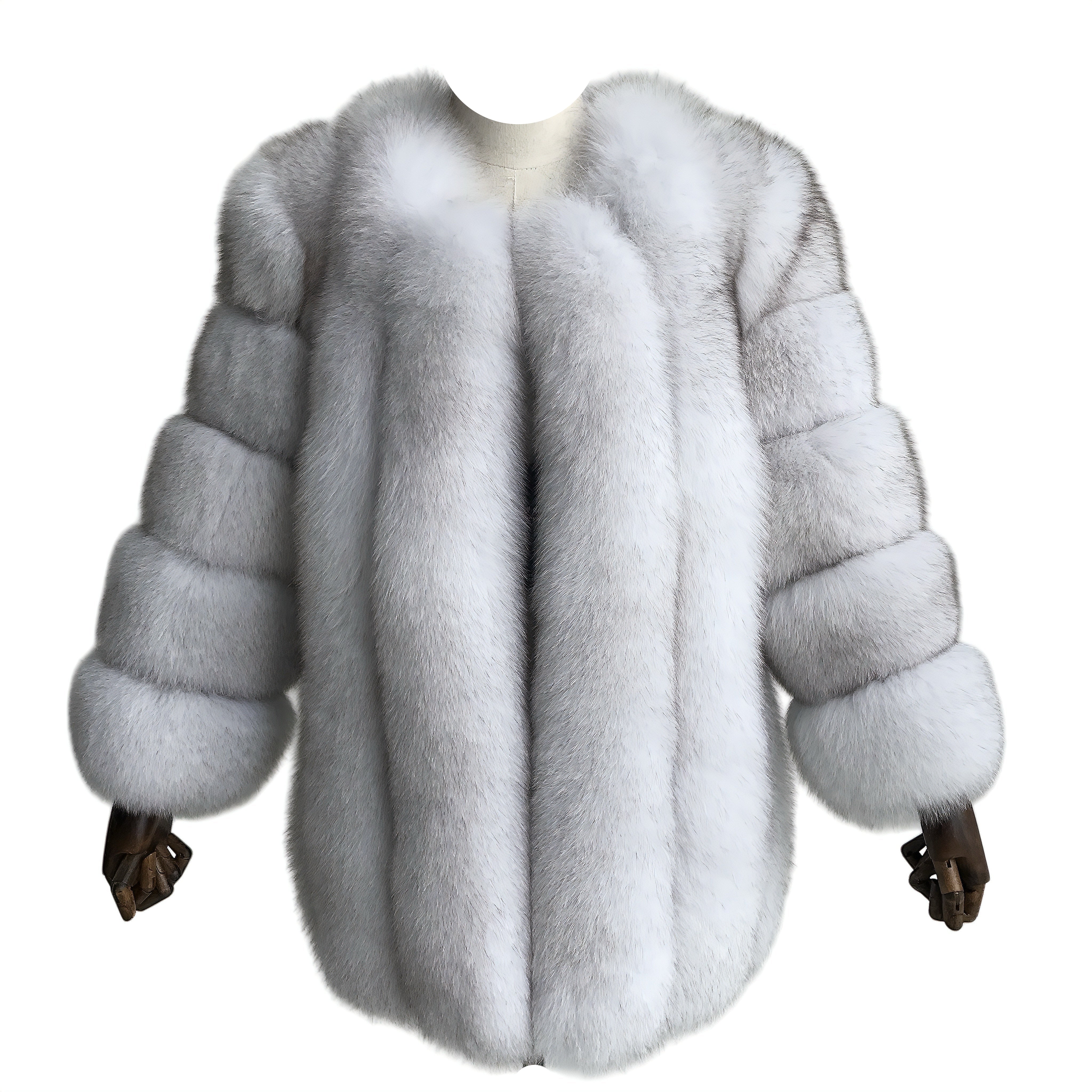 CLASSIC MID-LONG CROPPED FUR COAT