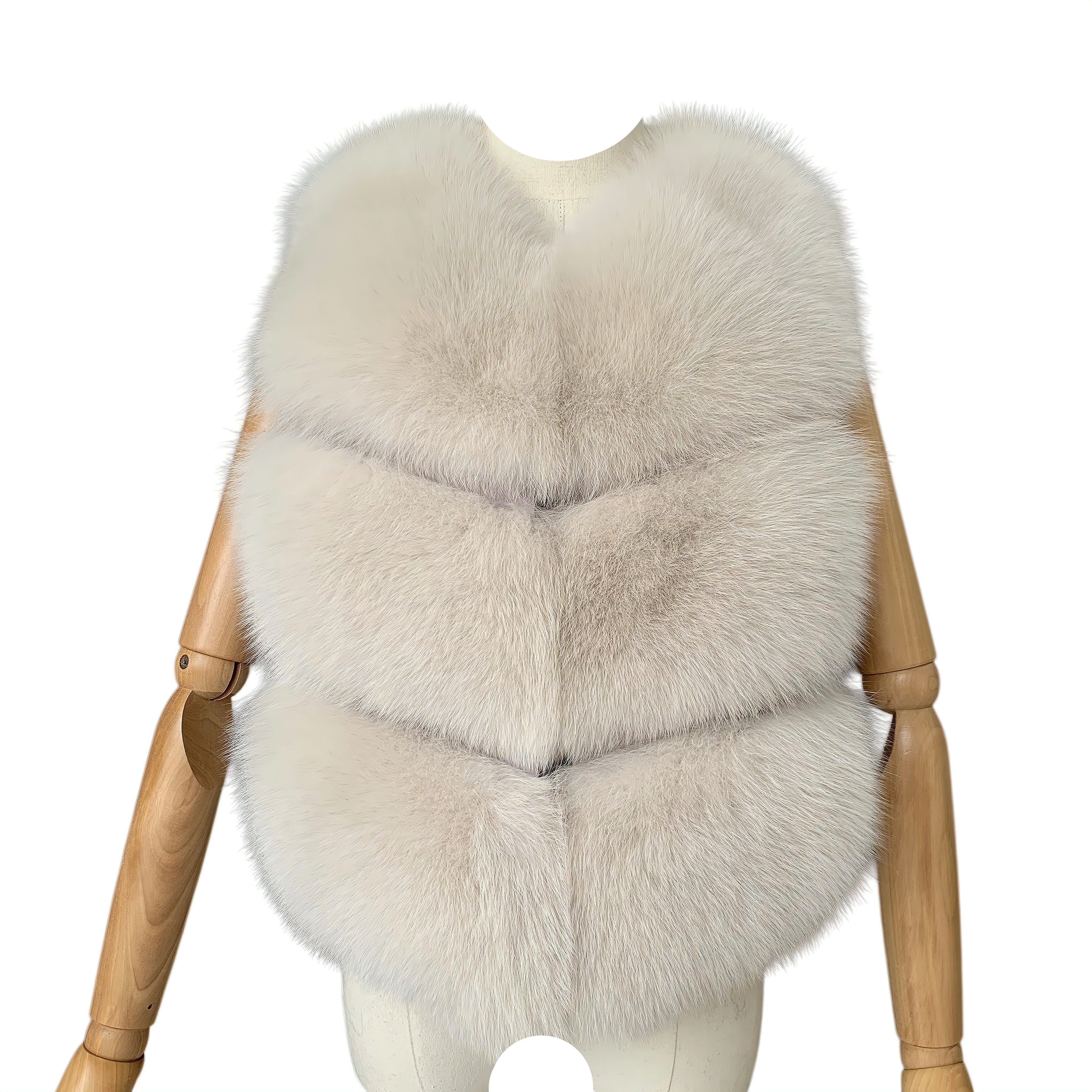 CLASSIC CROPPED FOX FUR GILET