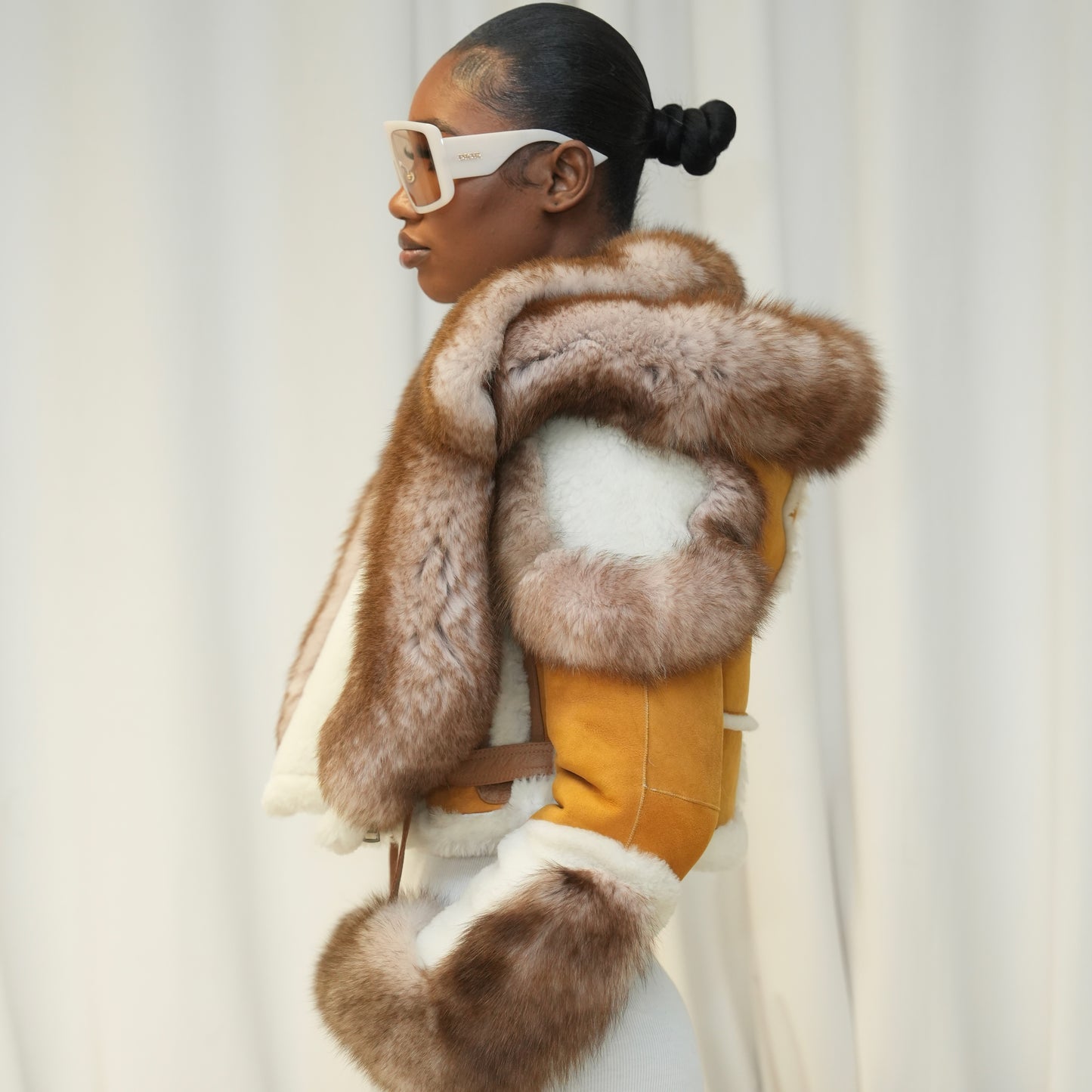 COOKIE HOODED SHEARLING