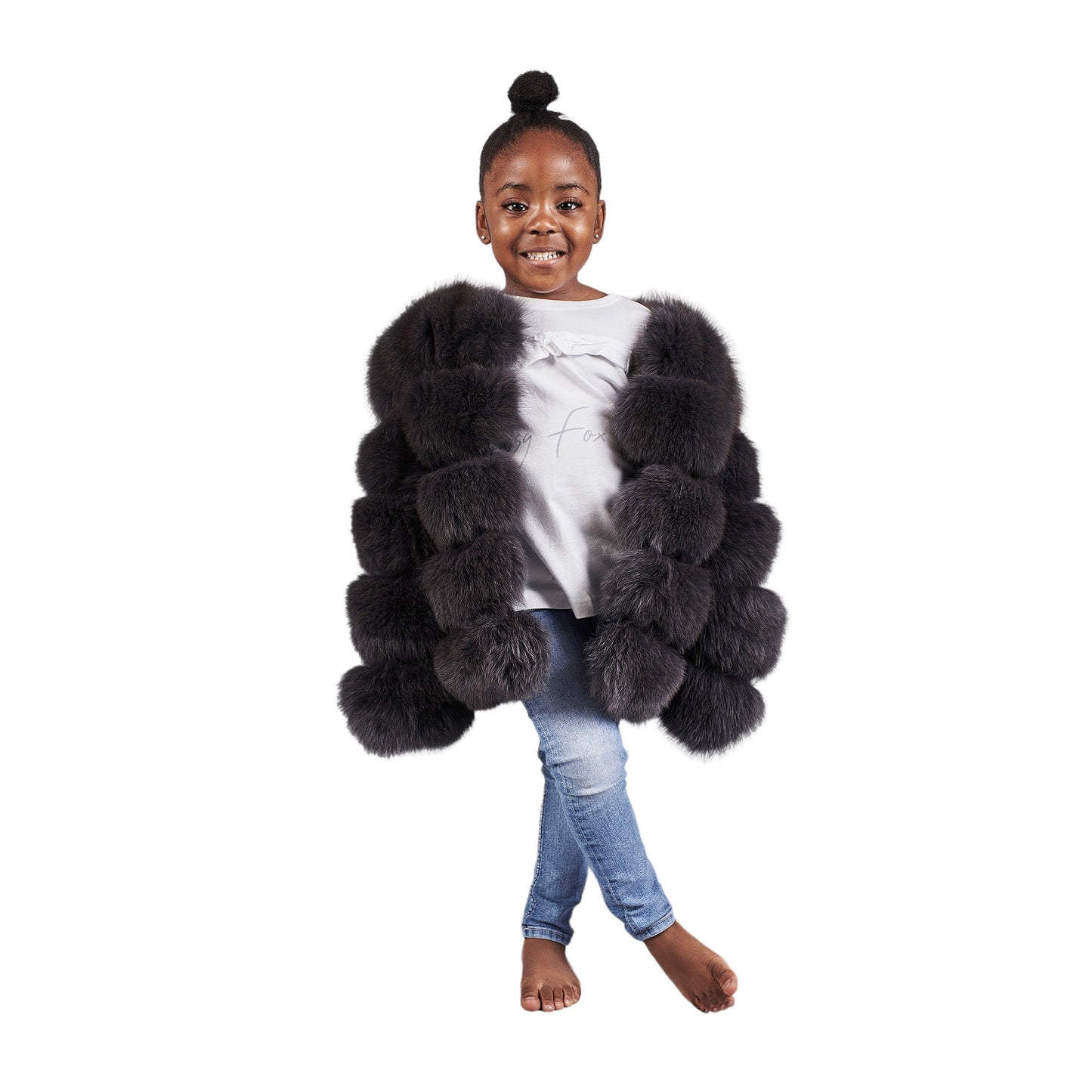MINI CHICAGO FOX FUR COAT
